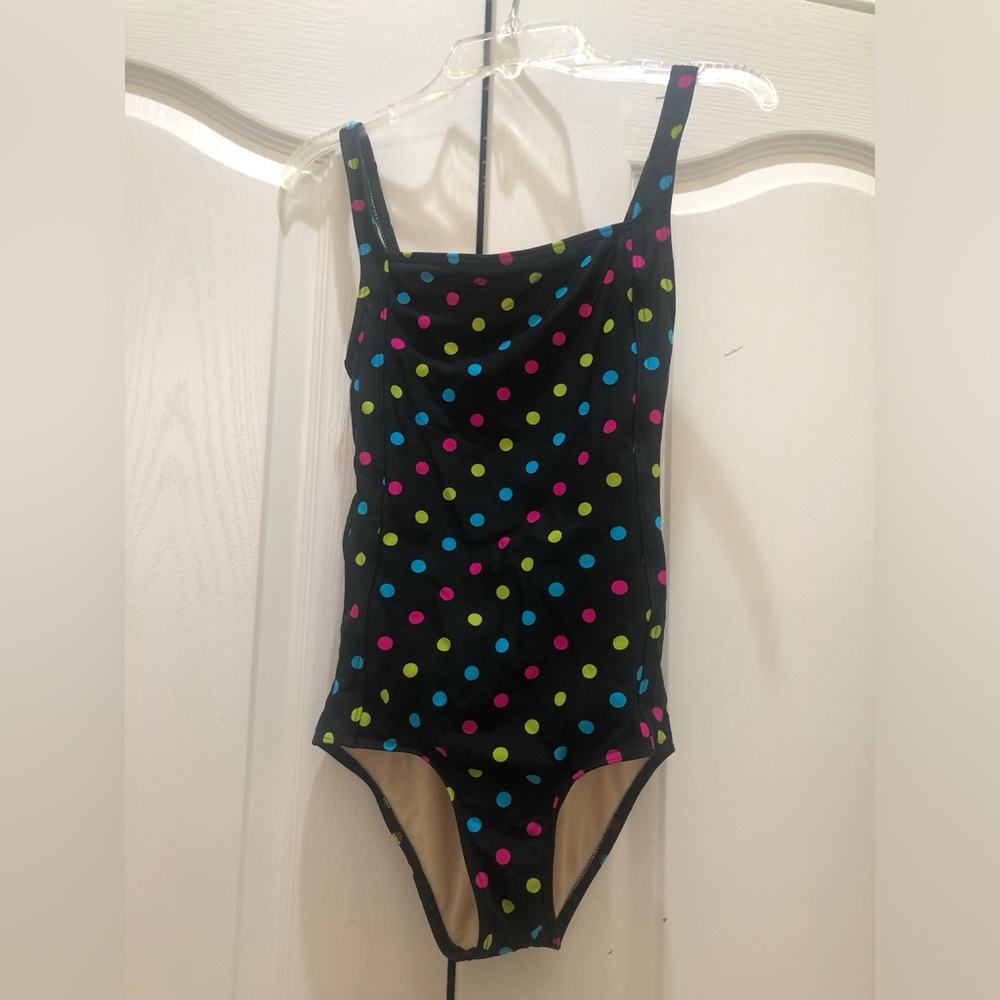 Colorful Polka Dot Swimsuit for Girls 11-13 years old